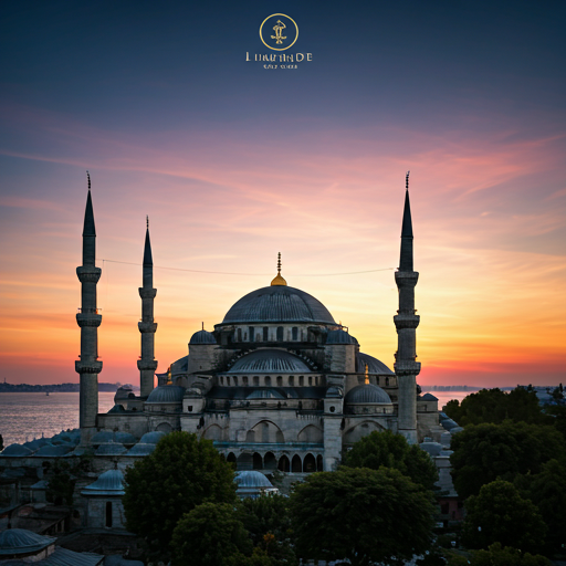 Mavi Cami gün doğumu manzarası